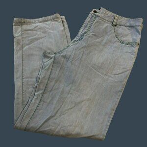 SharMoon Sportswear Vtg Mens Jeans Sz 38 Light Wash High Waisted Y2K